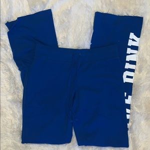 LOVE PINK royal blue sweatpants- comfy!!!